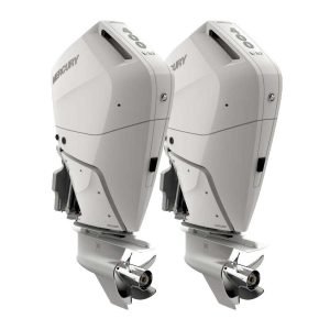 Twin Mercury 400hp Verado White V10 Outboards | 400XL & 400CXL